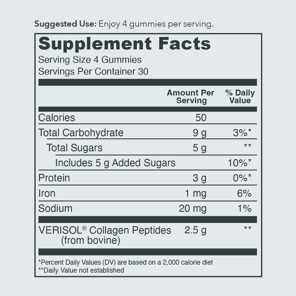 Vital Proteins Collagen Gummies, 2.5g of Clinically-Tested Collagen for Hair, Skin, Nails Vital Proteins buy supplements canada