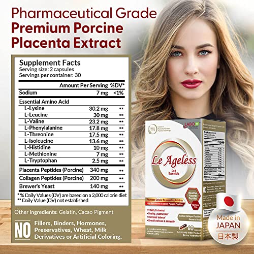 LABO Nutrition Le Ageless – Placenta Cell Rejuvenating Therapy from Japan – Enhanced with Collagen LABO Nutrition buy supplements canada