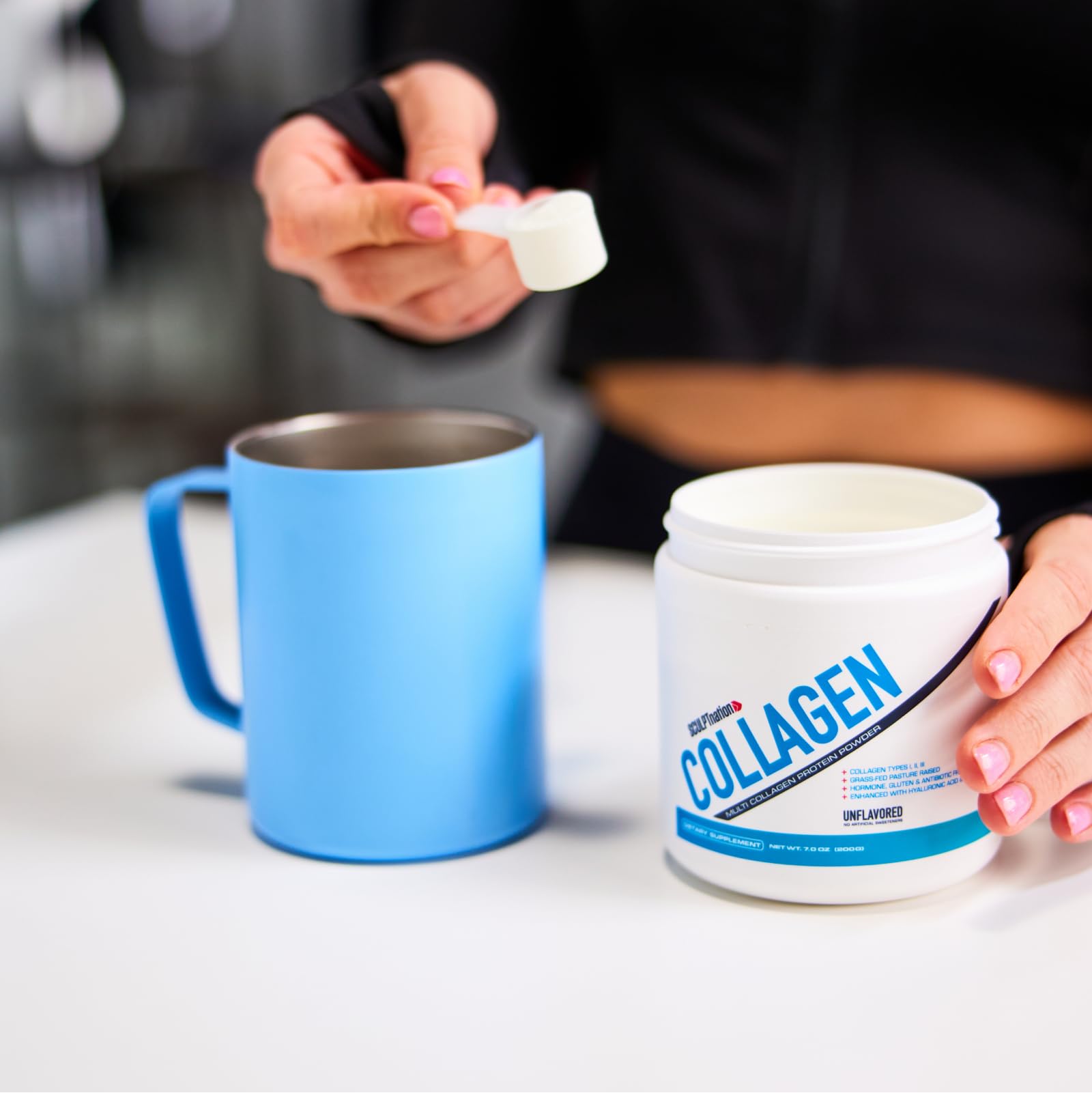 Sculpt Nation by V Shred Collagen Peptides Powder - Types I, II, and III Collagen Plus Sculpt Nation buy supplements canada