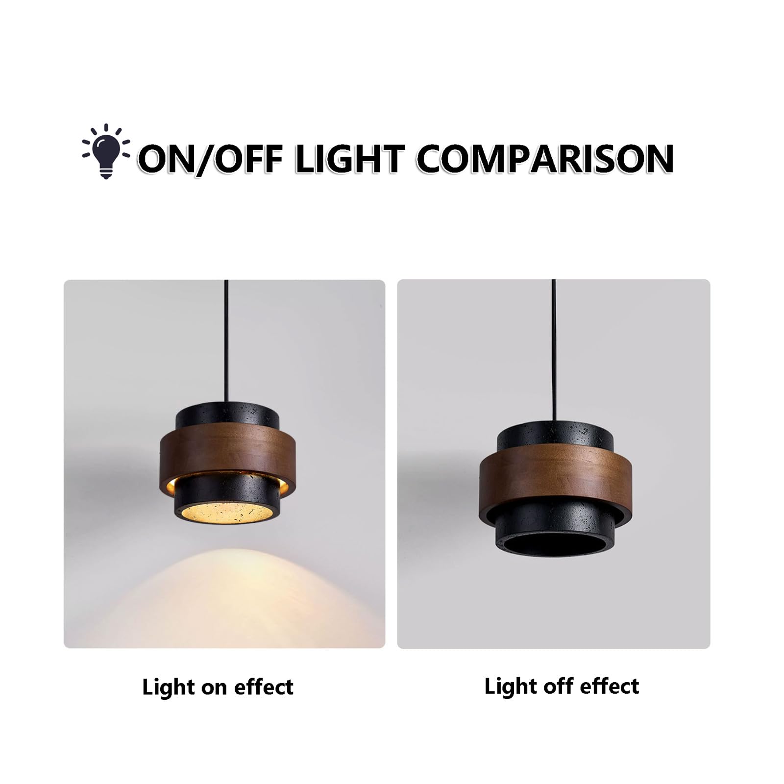 JIANGXMF Nordic Natural Travertine Pendant Light Wabi-sabi Stone Chandelier Retro Industry Hanging Ceiling Lamp for Bedroom Bedside Study Dining Table Lighting (Black) JIANGXMF buy supplements canada