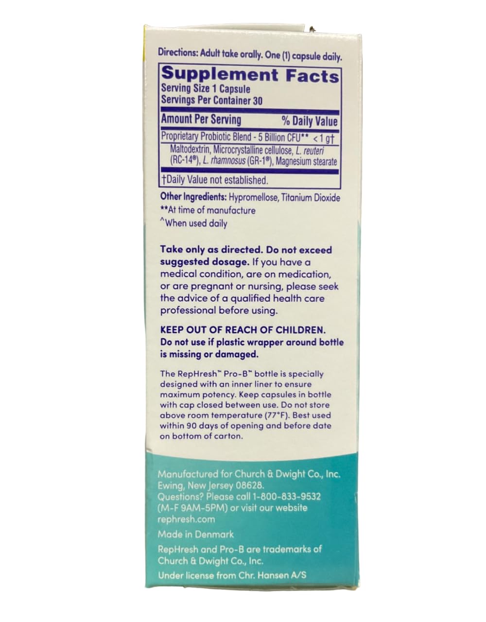 RepHresh Pro-B Probiotic Feminine Supplement FamilyValue 3Pack (30Count) My Store buy supplements canada