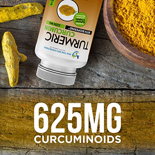 Turmeric Curcumin - 2250mg/d - 95% Curcuminoids - 180 Veggie Caps with Black DOCTOR RECOMMENDED SUPPLEMENTS buy supplements canada