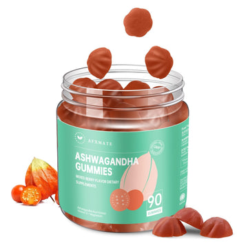AFXMATE Ashwagandha Gummies for Women Sugar Free, Men's Ashwagandha Supplement Gummy with Vitamin D Magnesium Vegan (90 Counts) AFXMATE buy supplements canada