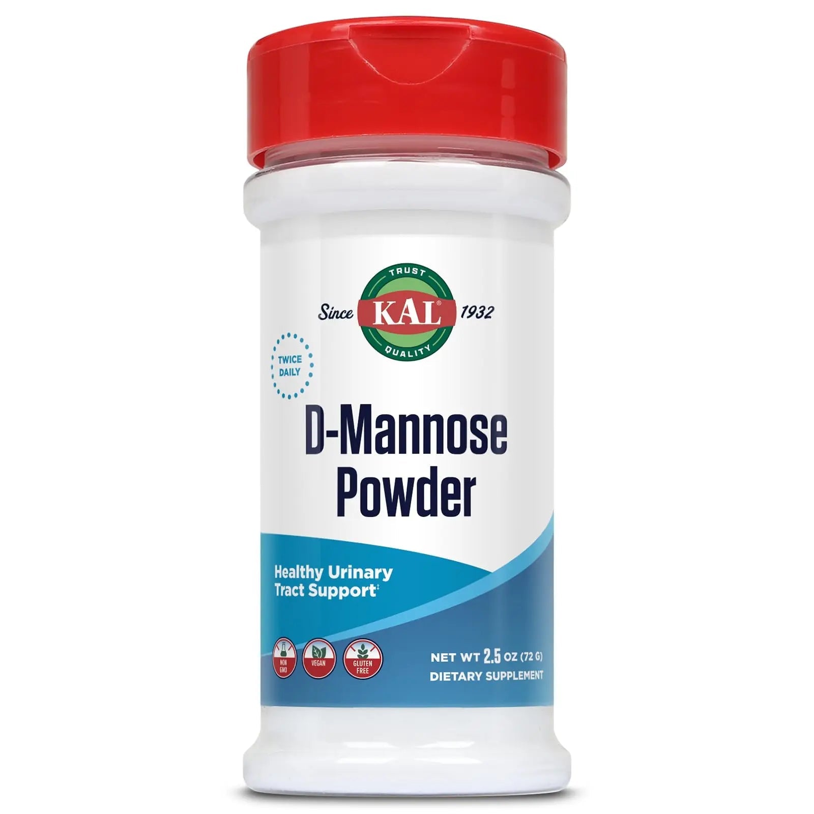 KAL D Mannose Powder 1600 mg, Easy-to-Mix, Fast-Dissolving D-Mannose - Urinary Tract Health and Bladder Support - Unflavored Powder, Non-GMO, Vegan, Gluten Free, 60-Day Guarantee, 45 Servings, 2.5oz KAL buy supplements canada