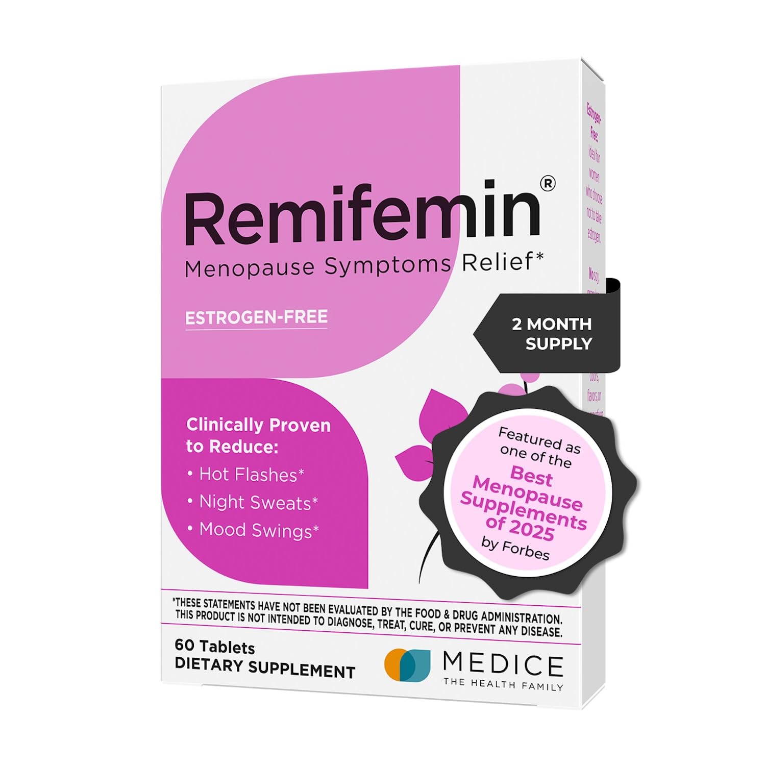 Remifemin Menopause Symptoms Relief - Clinically Proven Ingredients - Menopause Supplements - Black Cohosh - Estrogen-Free - Made in Germany - 60 Tablets Remifemin buy supplements canada