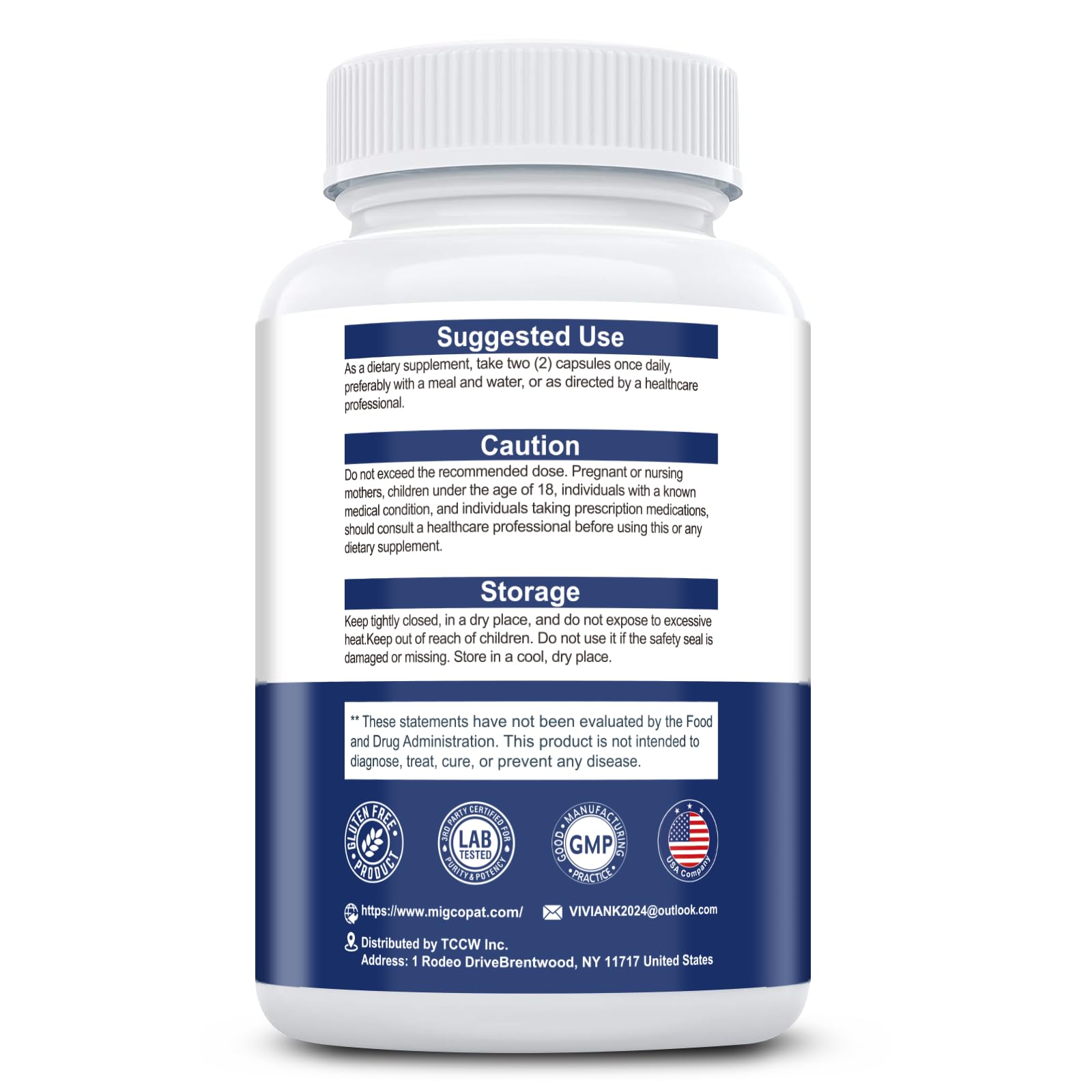 Brain Supplements for Memory & Focus - Nootropic with Bacopa Monnieri, Lion's Mane, Alpha GPC, Phosphatidylserine | Supports Mental Clarity & Cognitive Function | Vitamin B6 & B12-120 Capsules Migcopat buy supplements canada