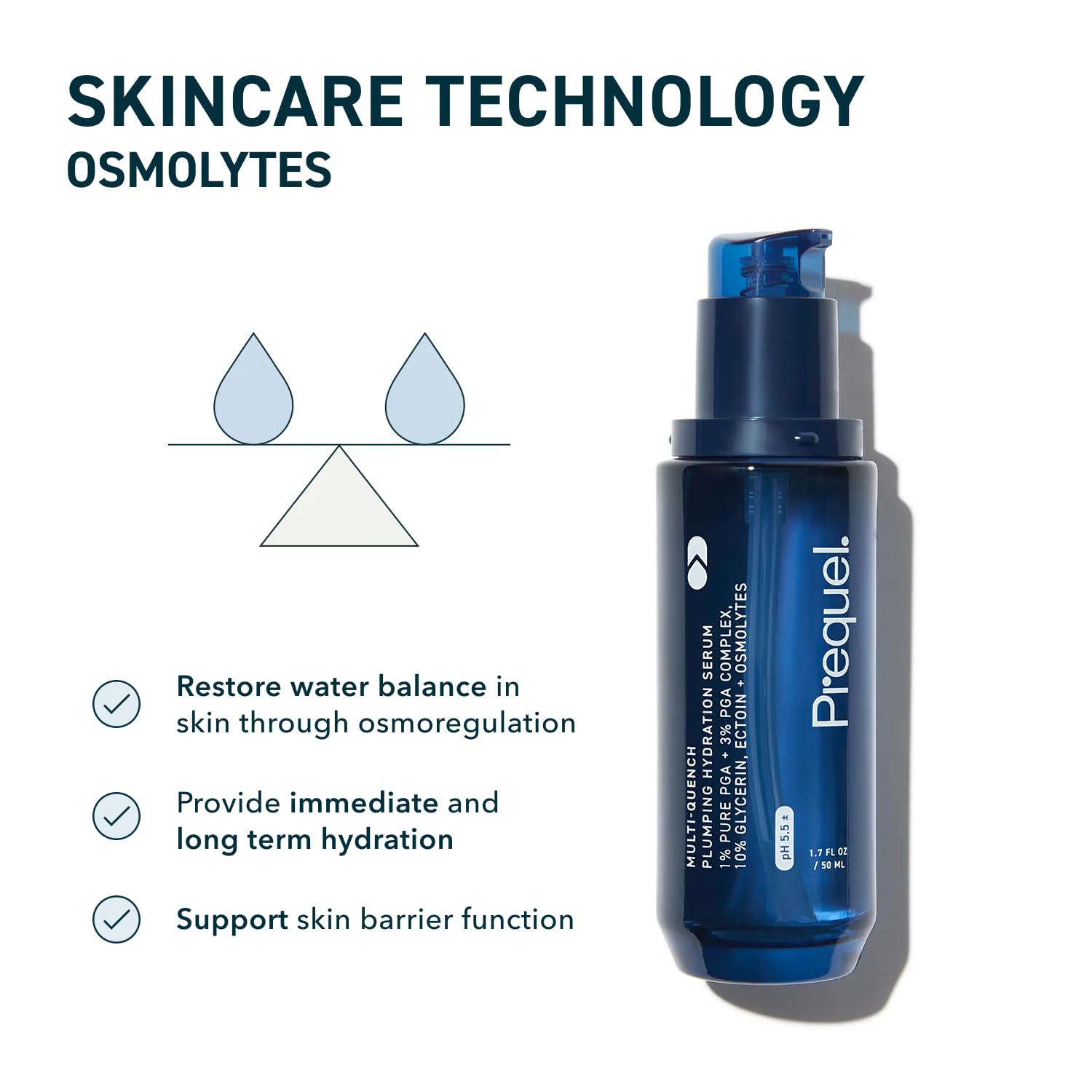 Prequel Skin Multi-Quench Plumping Hydration Serum for Face. Intensive Hydrating Facial Serum for Women with PGA Complex and Moisture-Binders Prequel buy supplements canada
