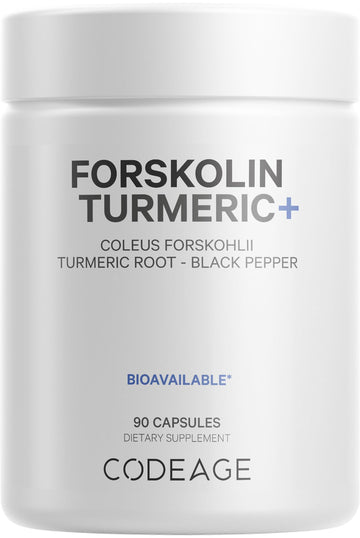 Codeage Forskolin, Pure Forskolin Coleus + Organic Turmeric Root Powder, 95% Curcumins Codeage buy supplements canada