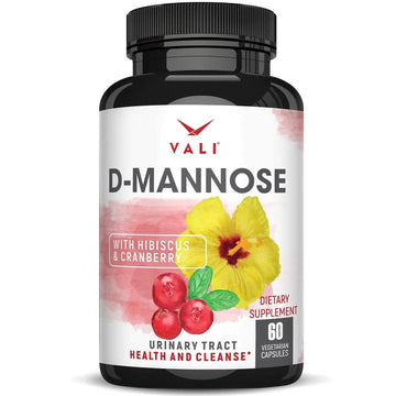 VALI D-Mannose 1000mg Urinary Tract Health Formula. Organic Cranberry Fruit Powder & Hibiscus. Healthy Bladder, Natural Cleanse, Fast Detox Flush, Herbal UT Function Support Pills. 60 Veggie Capsules VALI buy supplements canada