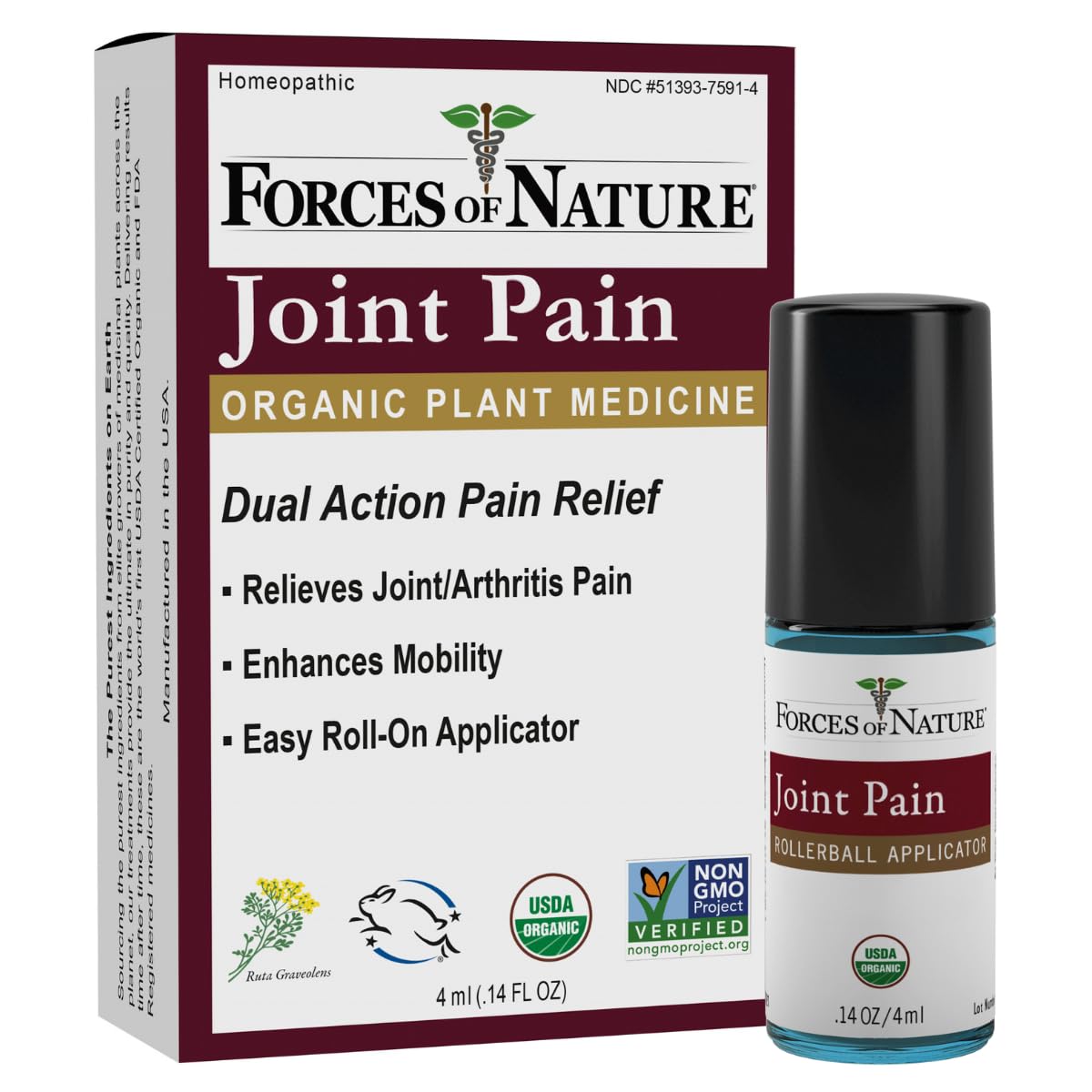 Forces of Nature -Natural, Organic Joint Pain Relief (4ml) Non GMO, No Harmful Chemicals -Alleviate Stiffness, Inflammation from Arthritis, Rheumatoid and Osteoarthritis, Increase Circulation Forces of Nature buy supplements canada