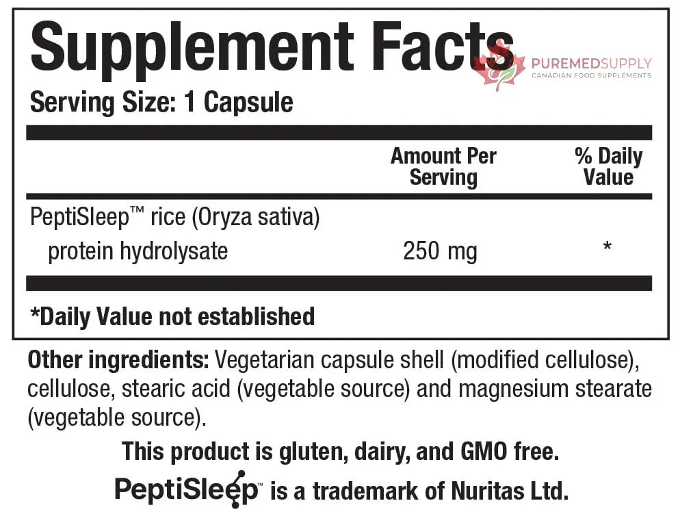 Biotics Research SleepTides - Plant Peptide Sleep Support for Deep and REM Sleep, Bioactive Rice Protein Peptides, Supports Healthy Cortisol Levels, Non-Habit Forming, Gluten, Dairy, GMO Free, 30 Caps BIOTICS RESEARCH buy supplements canada