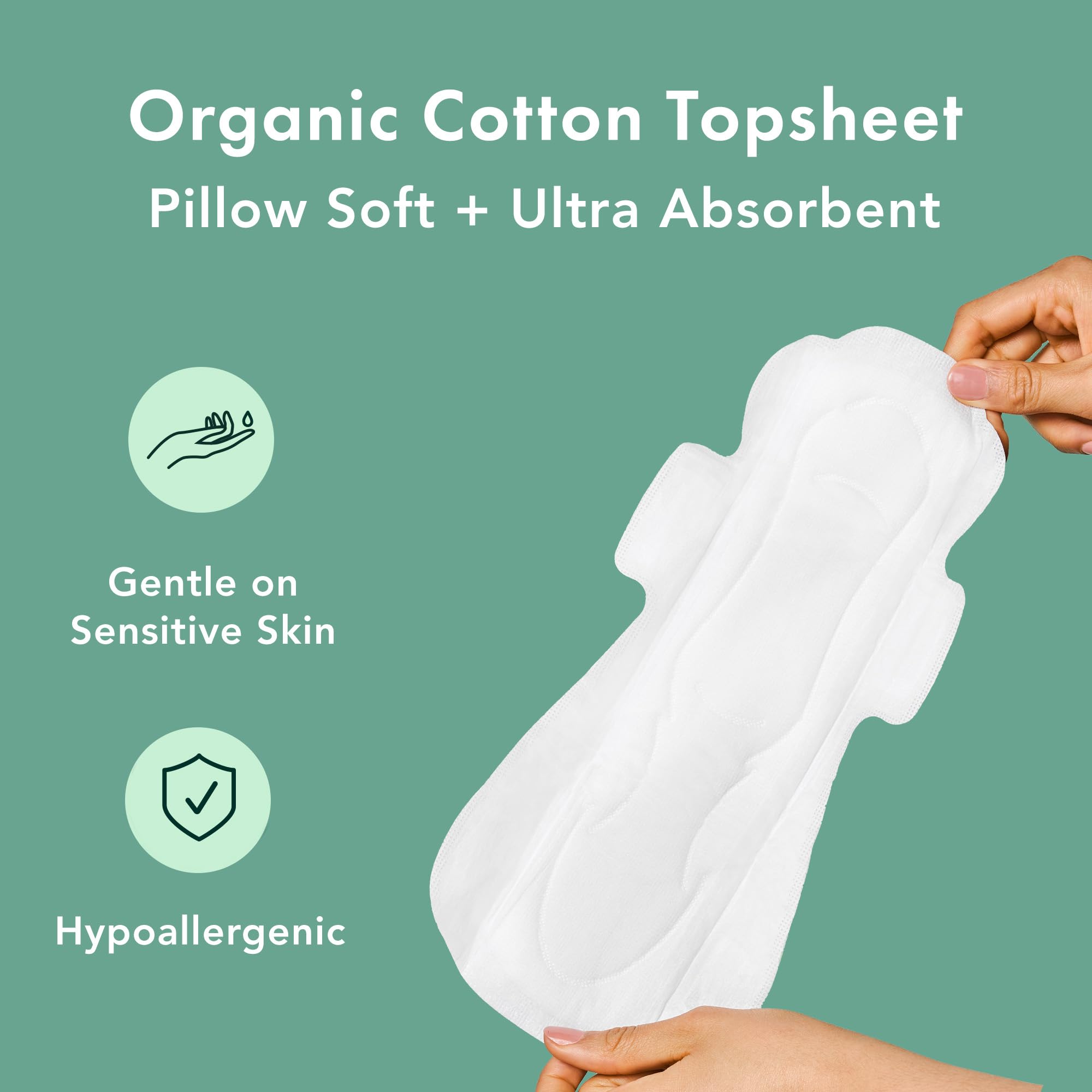 Rael Pads for Women, Organic Cotton Cover - Period Pads with Wings, Sanitary Napkins, Heavy Rael buy supplements canada