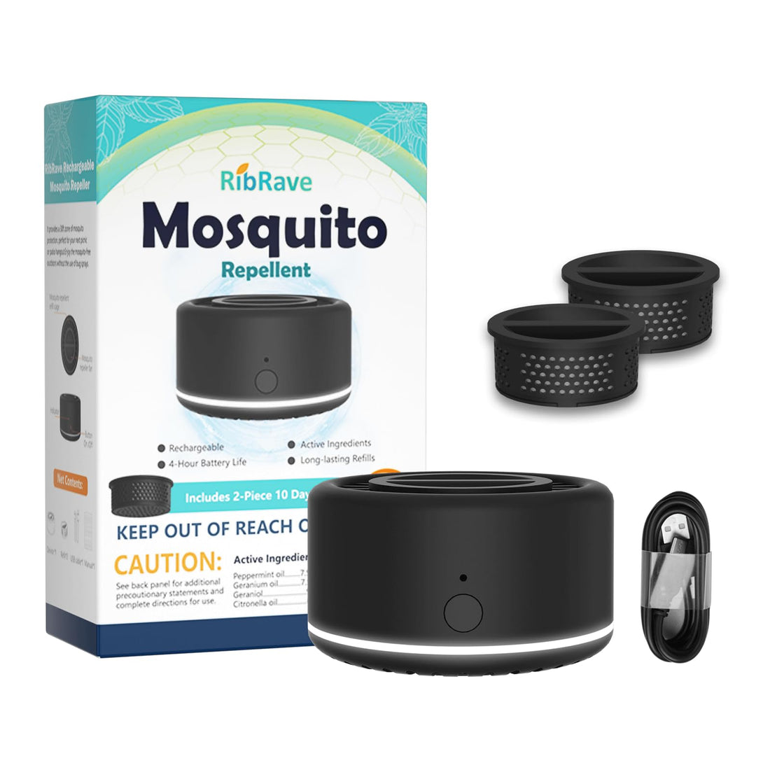 Rechargeable Mosquito Repeller Outdoor Patio Bug Insect Repellent Indoor RibRave buy supplements canada