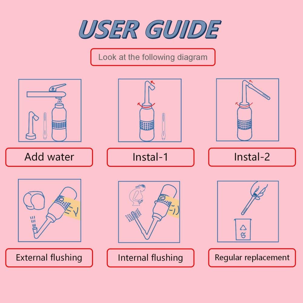 2-in-1 Douche Bottle for Women Vaginal Cleansing System + Portable Bidet Travel Bidet Bottle AQUAMASTER buy supplements canada