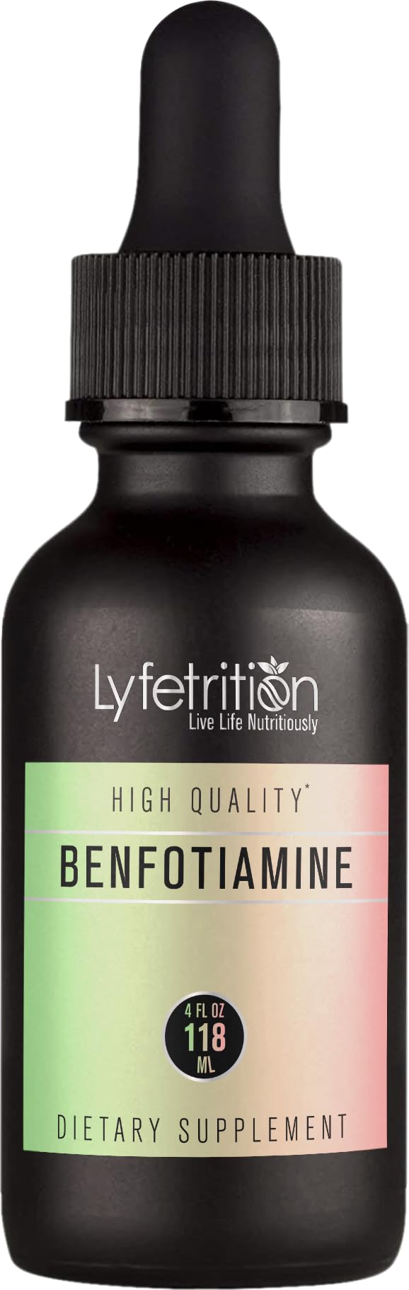 Lyfetrition Benfotiamine 118 ml, 4 FL Oz Liquid, 220 Servings, Made in USA, Quick Absorption, Potent Ingredients, Non-GMO Lyfetrition buy supplements canada