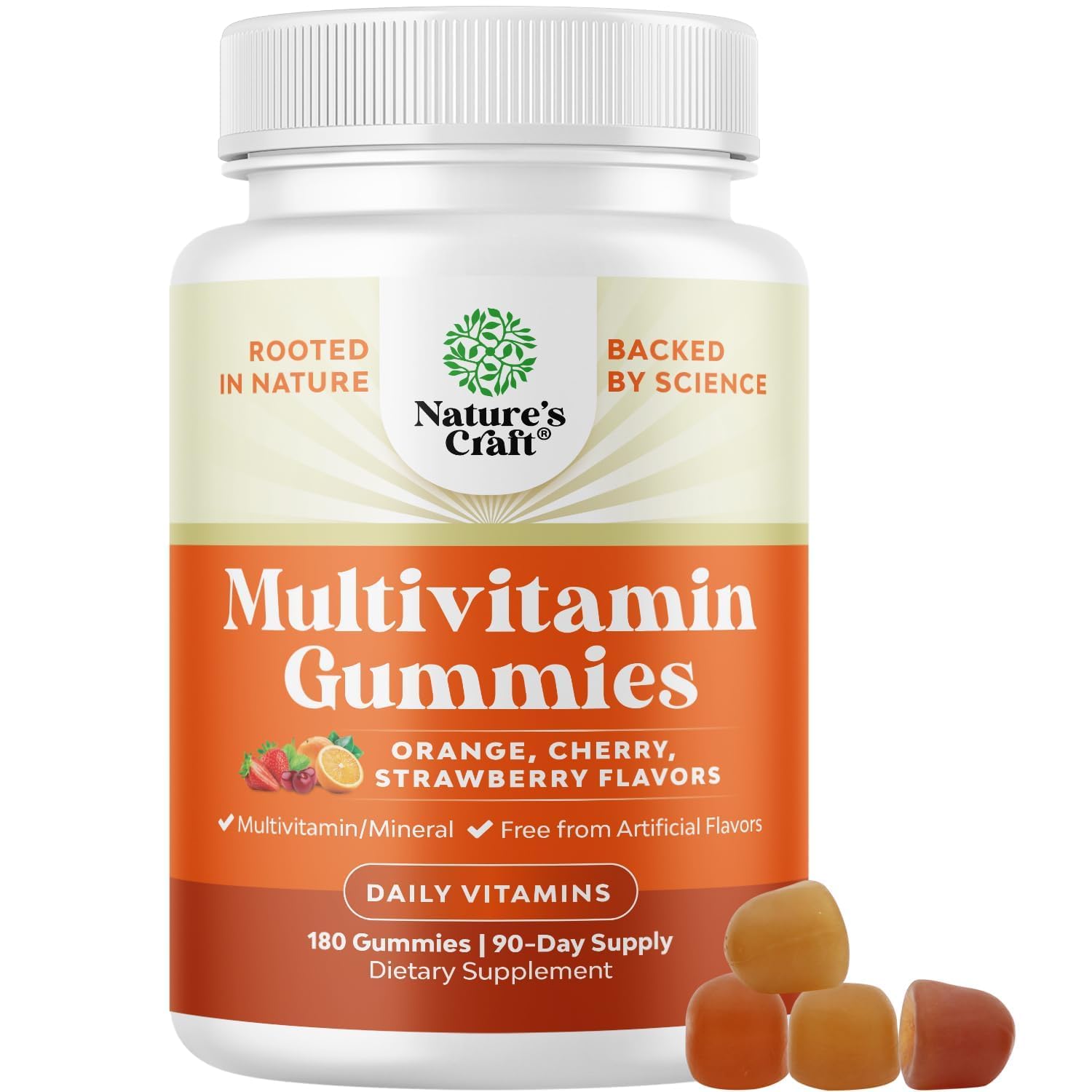 Potent Daily Multivitamin Gummies for Adults - Wellness Blend of Vitamin D A C E B12 Zinc and Biotin - Adult Vitamin Gummy for Energy and Immune Health Natures Craft buy supplements canada