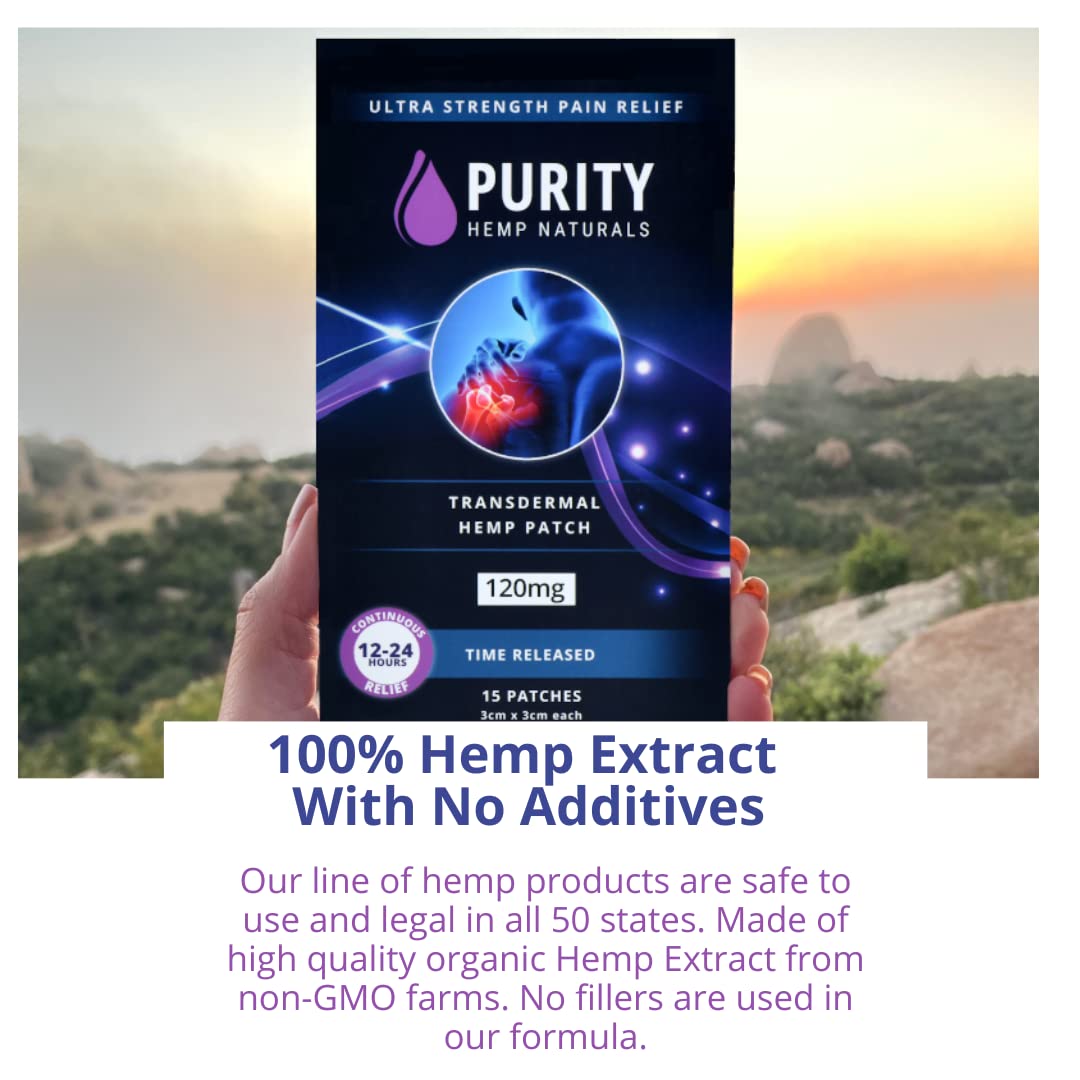 Body Discomfort Patch 120 mg - 15 ct (8 mg ea.) Lasts 24 Hours. Sweat & Water Resistant. Convenient & Discreet. For Use On Any Part Of The Body. Plant-Based Extended-Release Patch Purity Hemp Naturals buy supplements canada