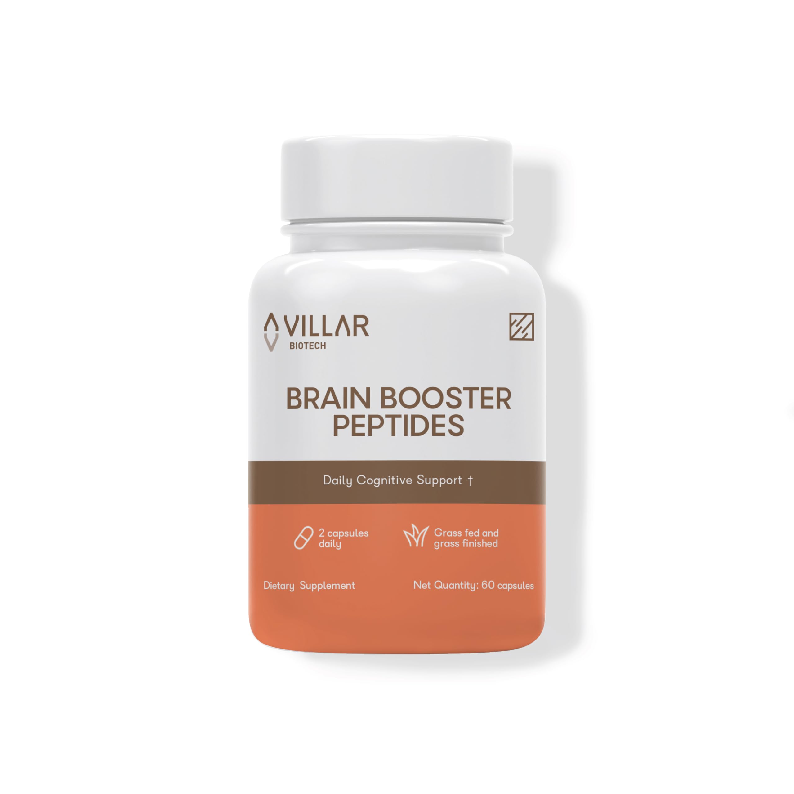 Nootropic Brain Supplement – Grass-Fed Bovine Brain Peptides for Focus, Memory & Mental Clarity – Ancestral Cognitive Support – Argentine Pasture-Raised, Non-GMO – 60 Capsules VILLAR BIOTECH buy supplements canada
