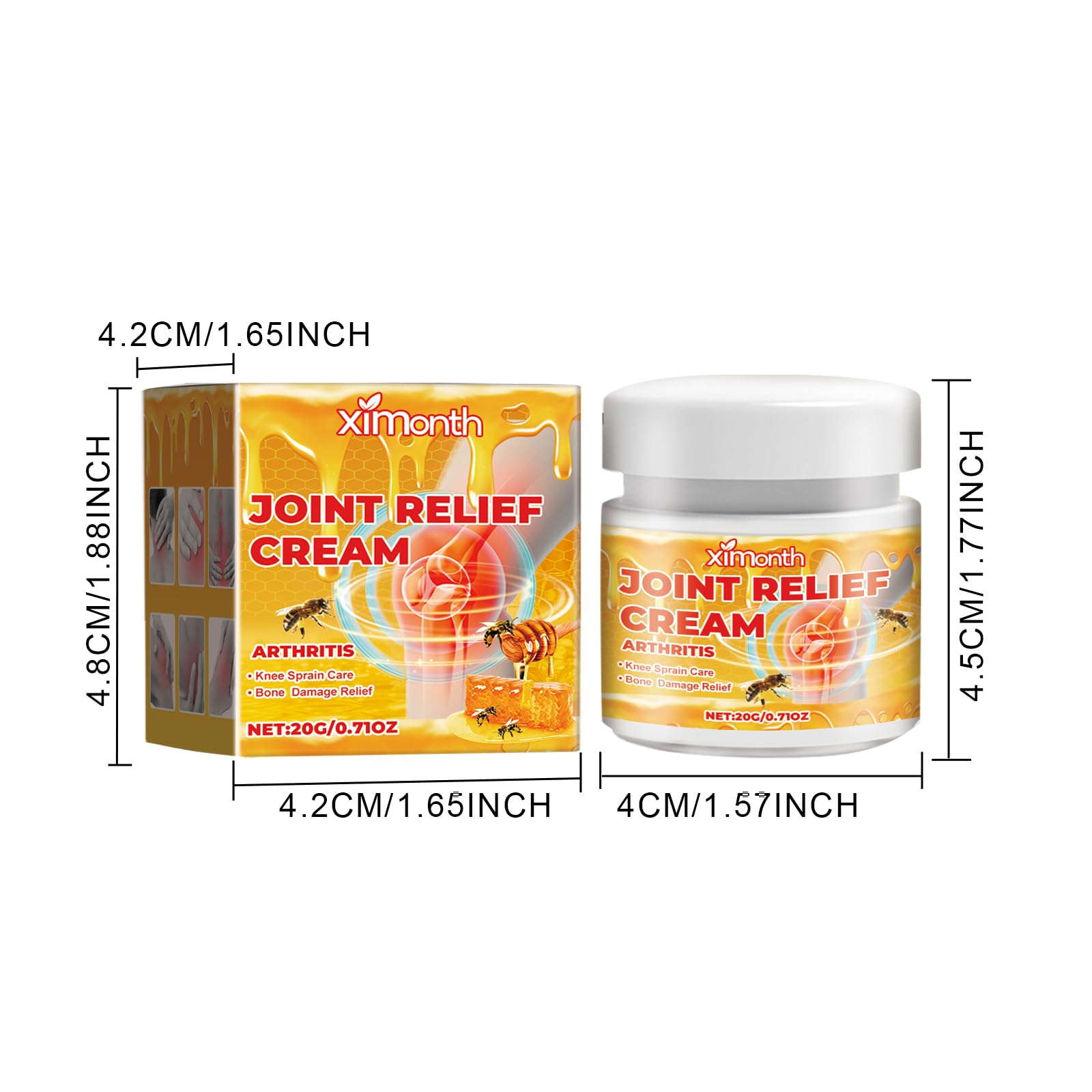 JOYVOIDX Joint & Knee Comfort Cream with Bee Venom and Cassia Flower, Formulated with Glucosamine for Flexibility and Mobility, 0.71oz JOYVOIDX buy supplements canada