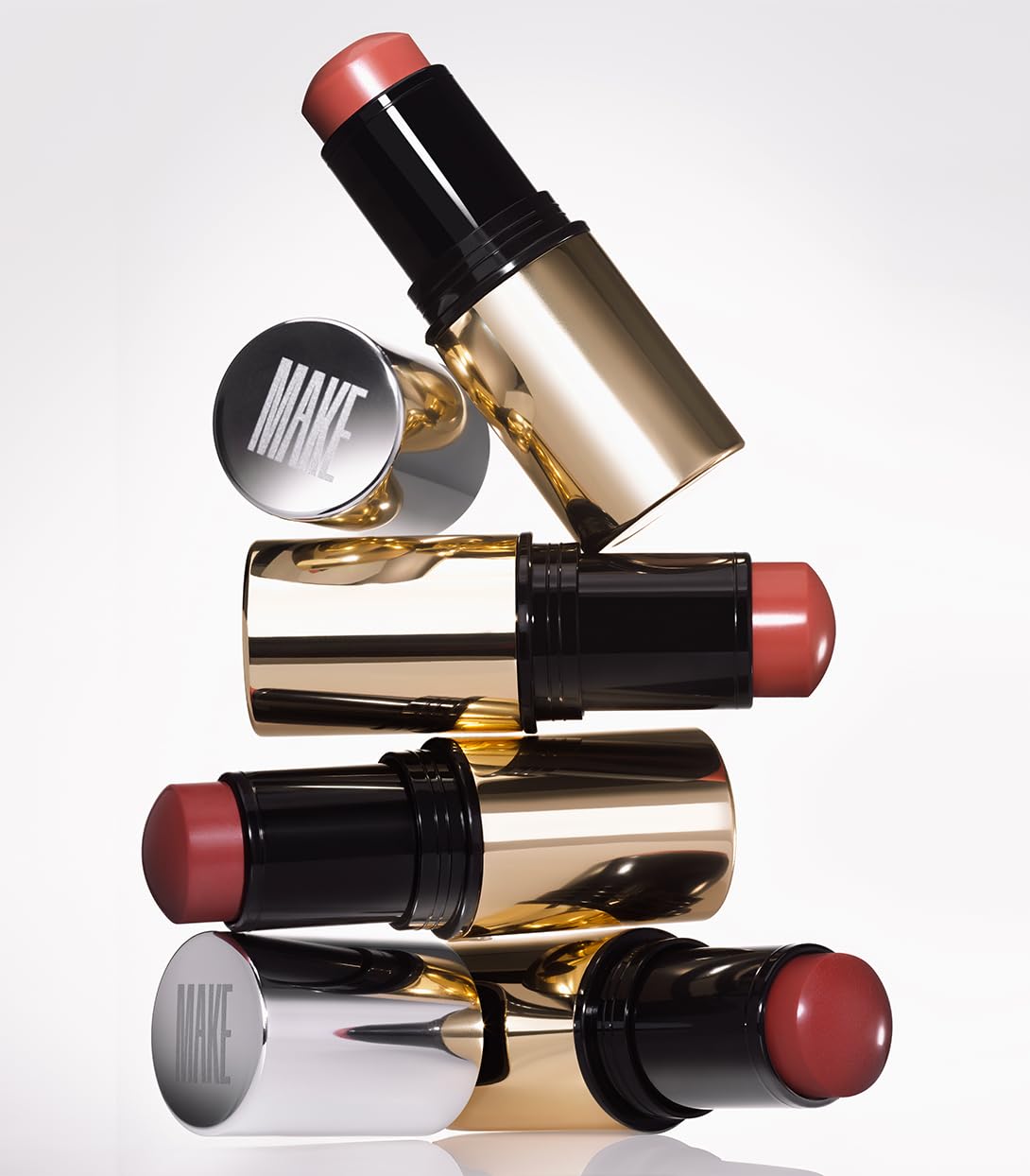 MAKE Beauty Heat Stroke Cream Blush Stick for Cheeks with Natural Hydrating Dewy Finish. Creamy Gel Blush Balm - Shade Baked, Deep Chocolate Brown Cheek Tint MAKE buy supplements canada