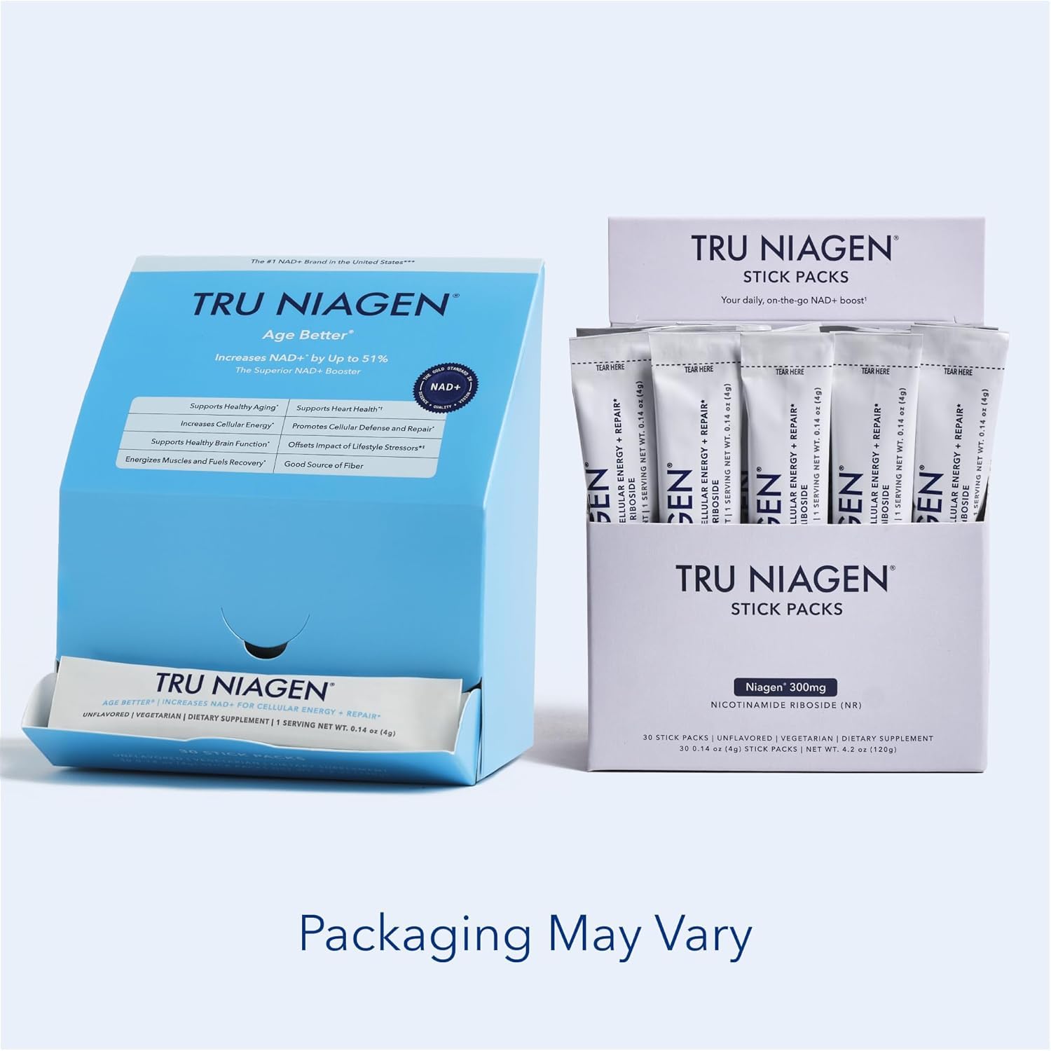 TRU NIAGEN NAD+ Booster with Hydration & Prebiotic Support Award-Winning Nicotinamide Riboside Mixing Powder for Cellular Energy, Repair & Healthy Aging - 30ct/300mg Stick Packs: On-The-Go Supplement TRU NIAGEN buy supplements canada