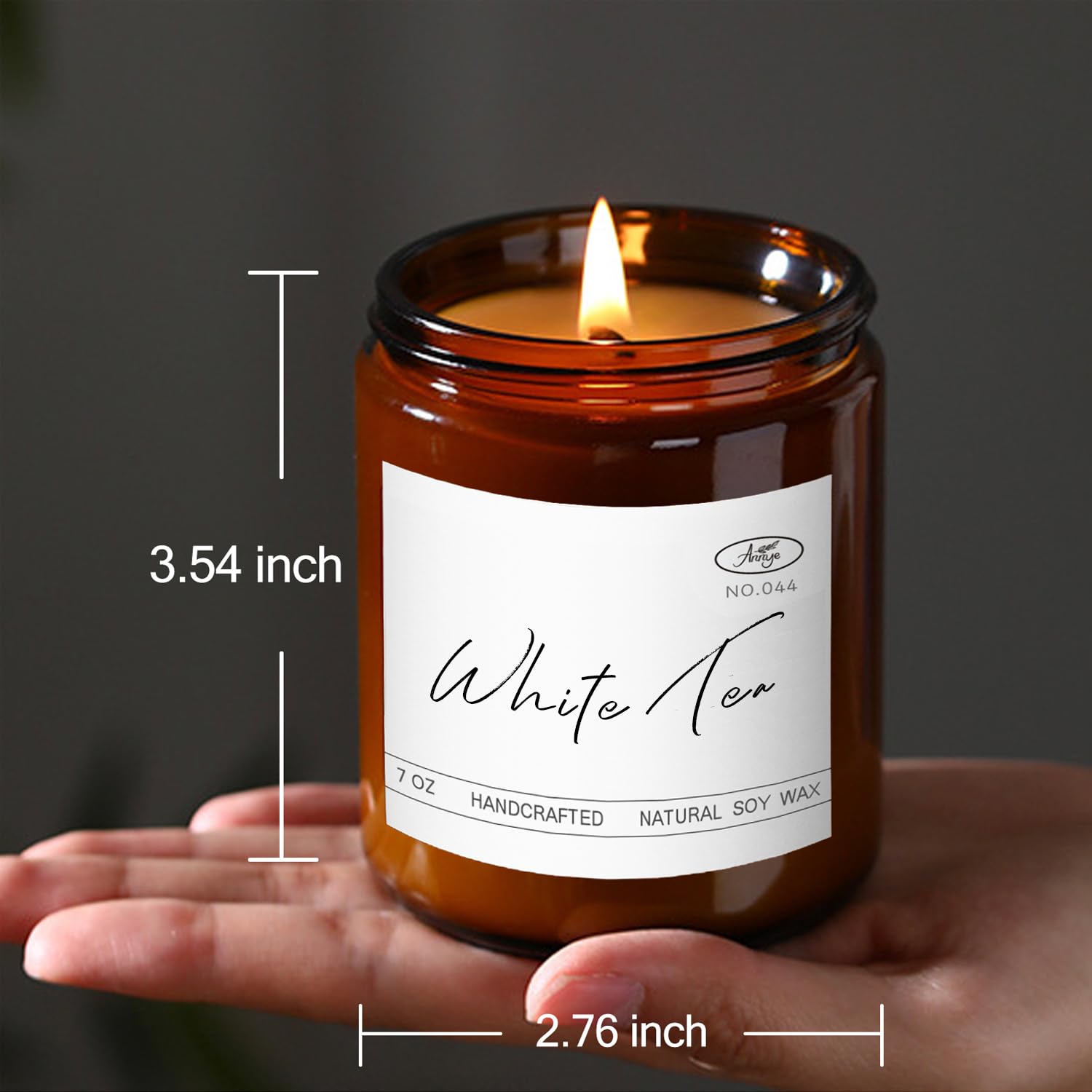 Annye White Tea Scented Candles, Organic Soy Candle for Home Scented, Hand-Poured Jar Candle Annye buy supplements canada