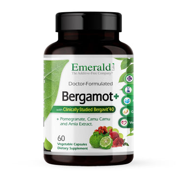 EMERALD LABS Bergamot+ - Supports Metabolism & Heart Health with Bergamot, Pomegranate, Amla & Camu Camu - Gluten-Free & Vegan - 60 Vegetable Capsules (30 Servings) EMERALD LABS buy supplements canada
