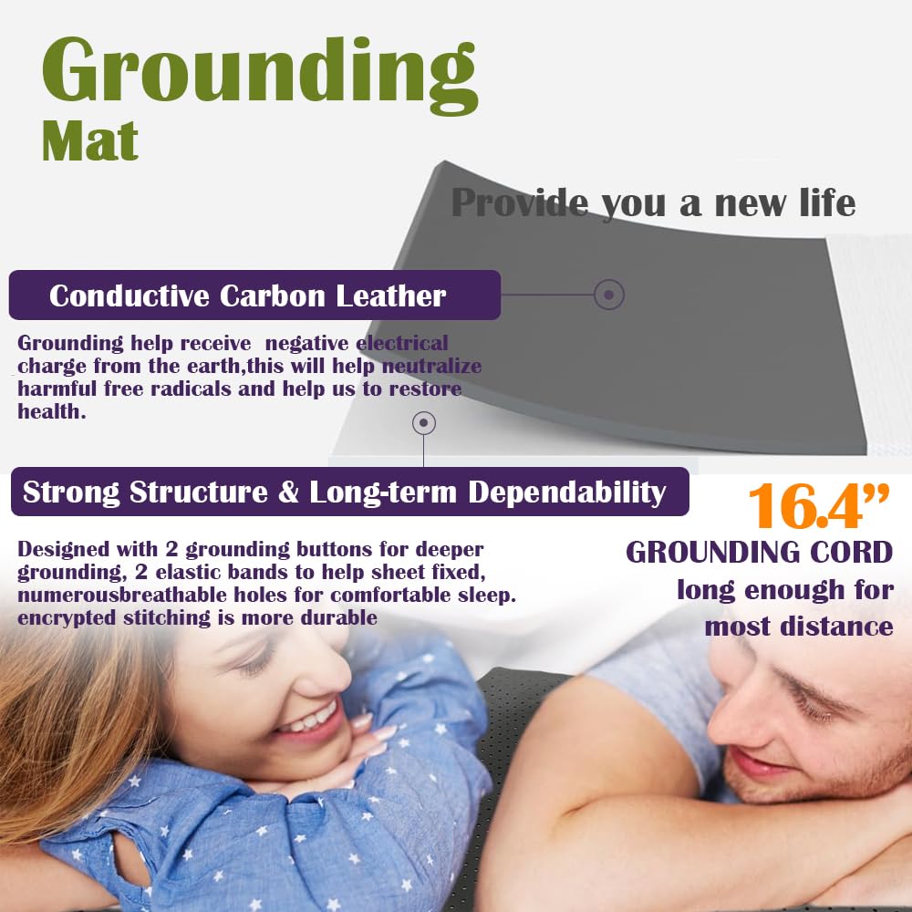 Grounding Mat for Sleeping, Grounding Sheet forBed, Earth Mat Connected for Pain Relief FOPPON buy supplements canada