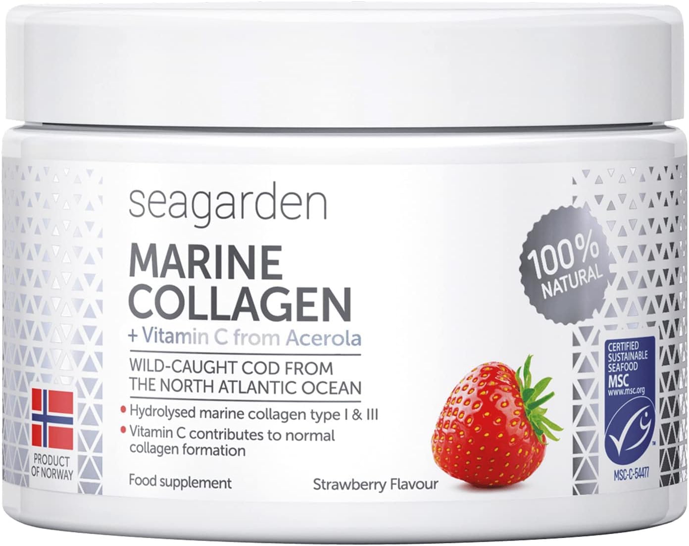 Seagarden Marine Collagen Powder + Vitamin C | Collagen Peptides Powder (Type I & III) SEAGARDEN buy supplements canada