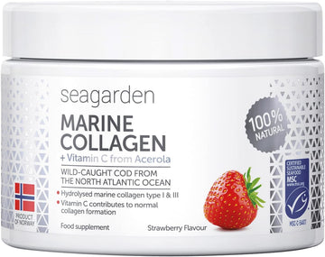 Seagarden Marine Collagen Powder + Vitamin C | Collagen Peptides Powder (Type I & III) SEAGARDEN buy supplements canada
