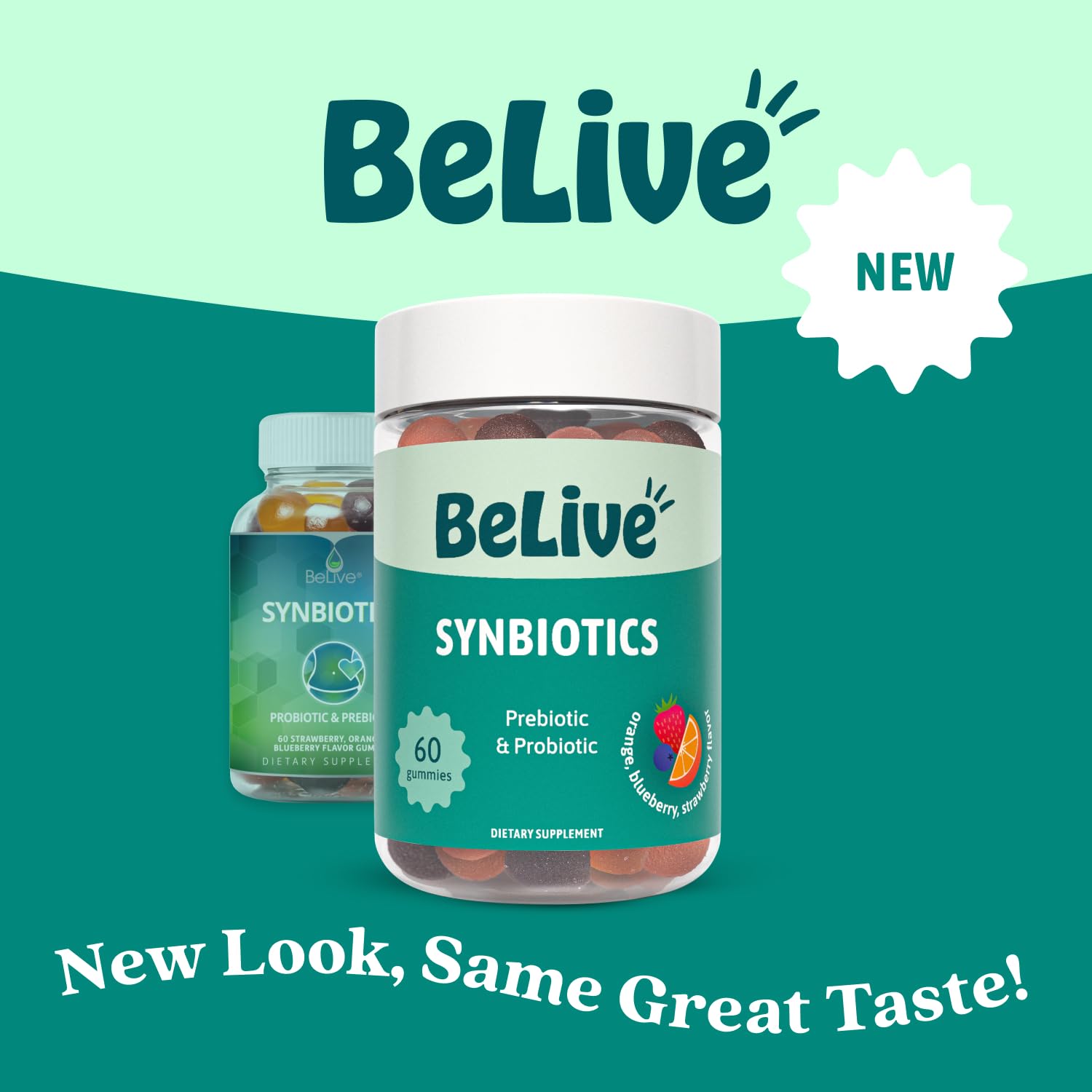 BeLive Synbiotics - Probiotic & Prebiotic Fiber Gummies – High Strength Inulin (3g), Dietary Fiber Supplement, Digestive Support for Kids & Adults BeLive buy supplements canada