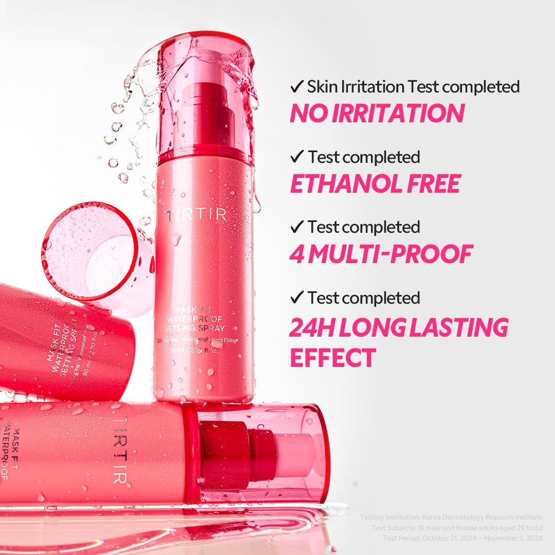 TIRTIR Waterproof Setting Spray – 24 Hour Long Lasting Fix, Sweatproof Water Resistant Makeup Finisher – Ethanol Free, Semi Matte Finish for Oily Skin – Korean Makeup Fixer TIRTIR buy supplements canada