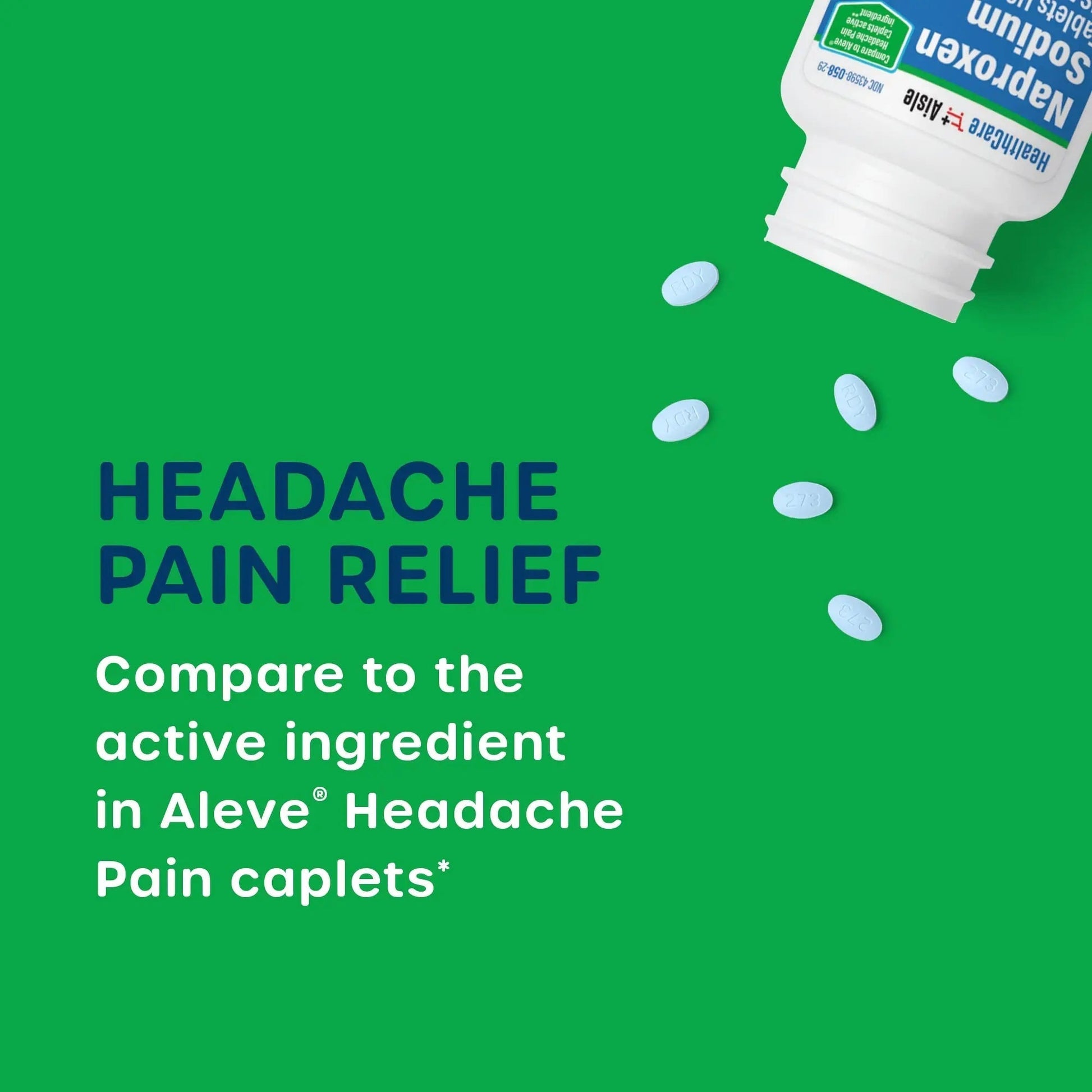 HealthCareAisle Naproxen Sodium, 220 mg - 225 caplets - Headache Pain Reliever, Up to 12 Hours of Relief HealthCareAisle buy supplements canada