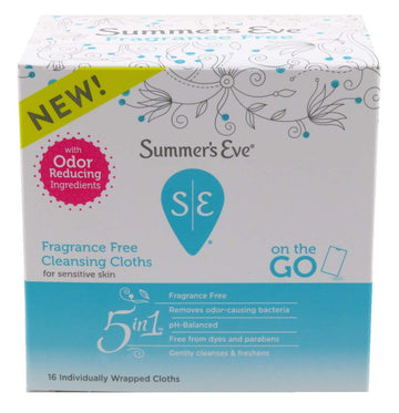 Summer’s Eve Fragrance Free Gentle Daily Feminine Wipes, Removes Odor, pH balanced, 16 Count, (Pack of 3) Summer's Eve buy supplements canada