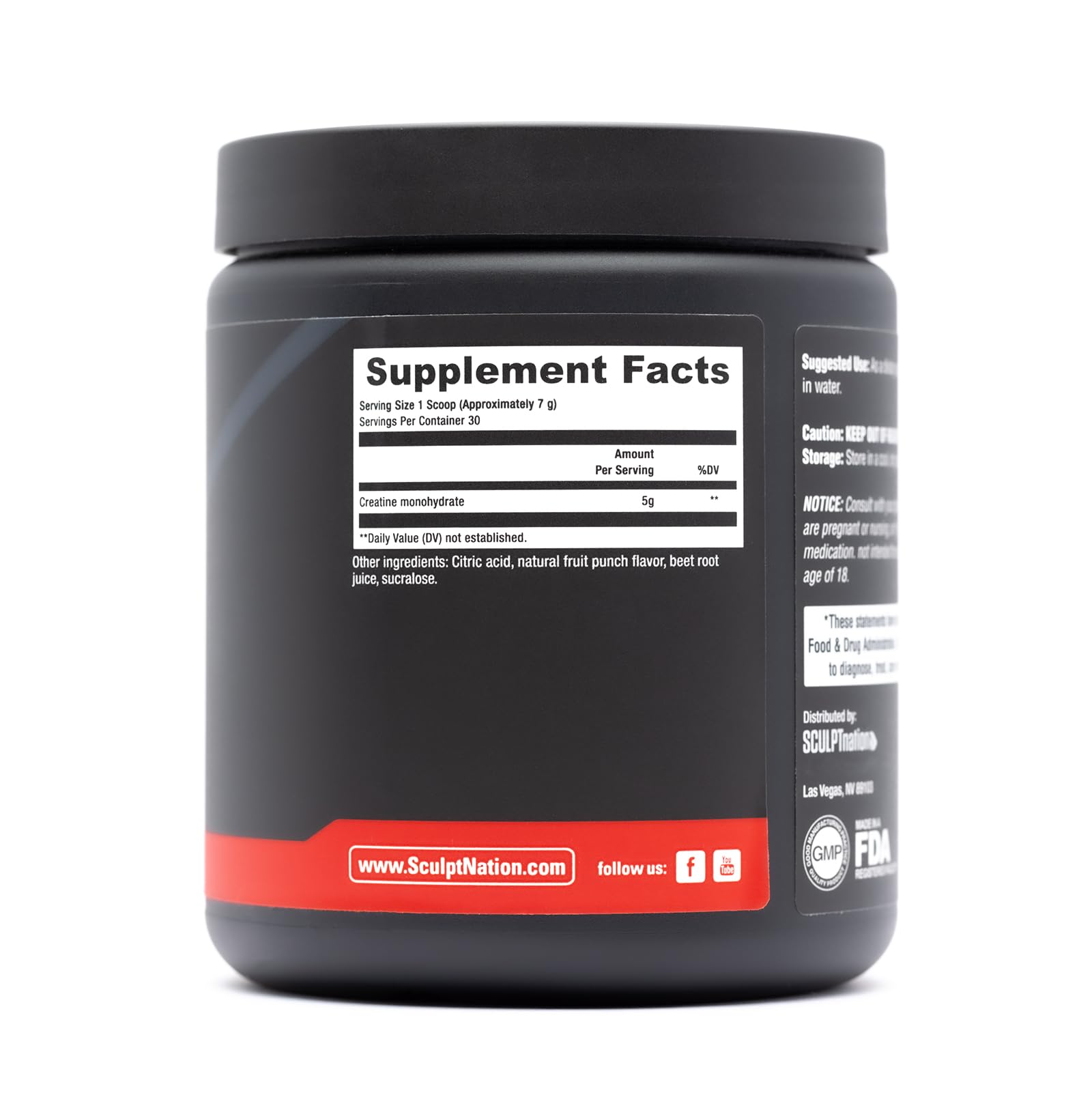 Sculpt Nation by V Shred Creatine - Premium Creatine Monohydrate Powder Sculpt Nation buy supplements canada