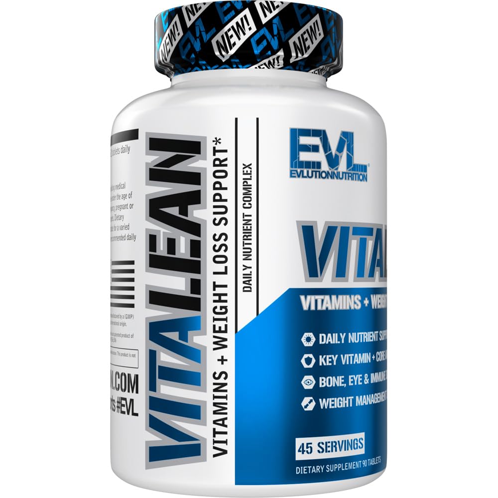 Evlution Nutrition VitaLean - Vitamins + Weight Loss Support - Key Vitamin + Core Antioxidant Support - Daily Nutrient & Weight Management Support - Bone, Eye & Immune Support - 45 Servings Evlution buy supplements canada