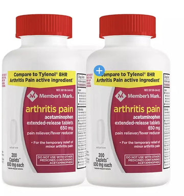 Compare to Tylenol Arthritis Pain Active Ingredient. - Member's Mark - Arthritis Pain Reliever, Extended Release, Acetaminophen 650 mg, 400 CapletsQ MEMBER´S MARK buy supplements canada