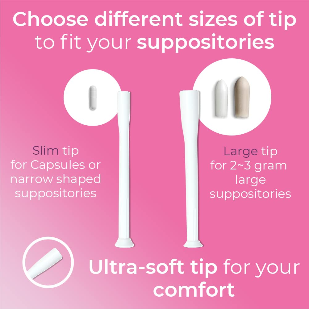 Natureland [10 Pack] Vaginal Suppository Applicators for Women, Soft Tip Auxiliary Tool for Pills Natureland buy supplements canada