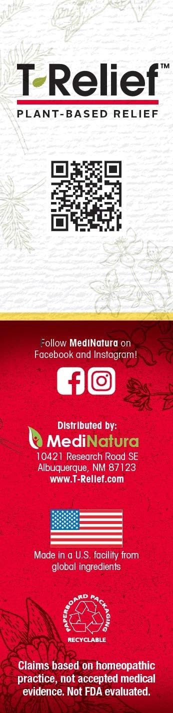 MediNatura T-Relief Extra Strength Cream Arnica +12 Natural Relieving Actives for Back Pain Joint Soreness Muscle Aches & Stiffness, Whole Body Fast Acting Relief for Women & Men - 3 oz MediNatura buy supplements canada