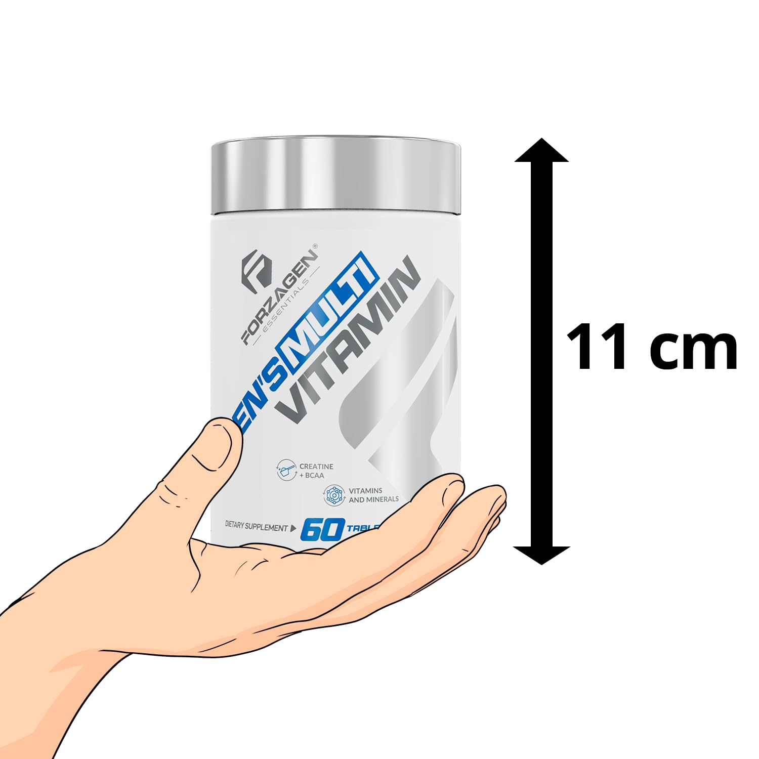 Forzagen Essentials Men's Multivitamin with Creatine and BCAA, Complete Vitamin and Mineral Complex, 60 Tablets Forzagen buy supplements canada