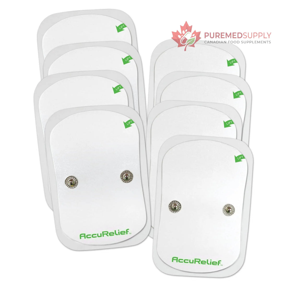 AccuRelief Wireless TENS Electrotherapy Pain Relief System Supply Kit (Packaging May Vary), Works with AccuRelief Wireless Remote Control TENS Device (ACRL-9000), 2 Pair (Pack of 1) AccuRelief buy supplements canada