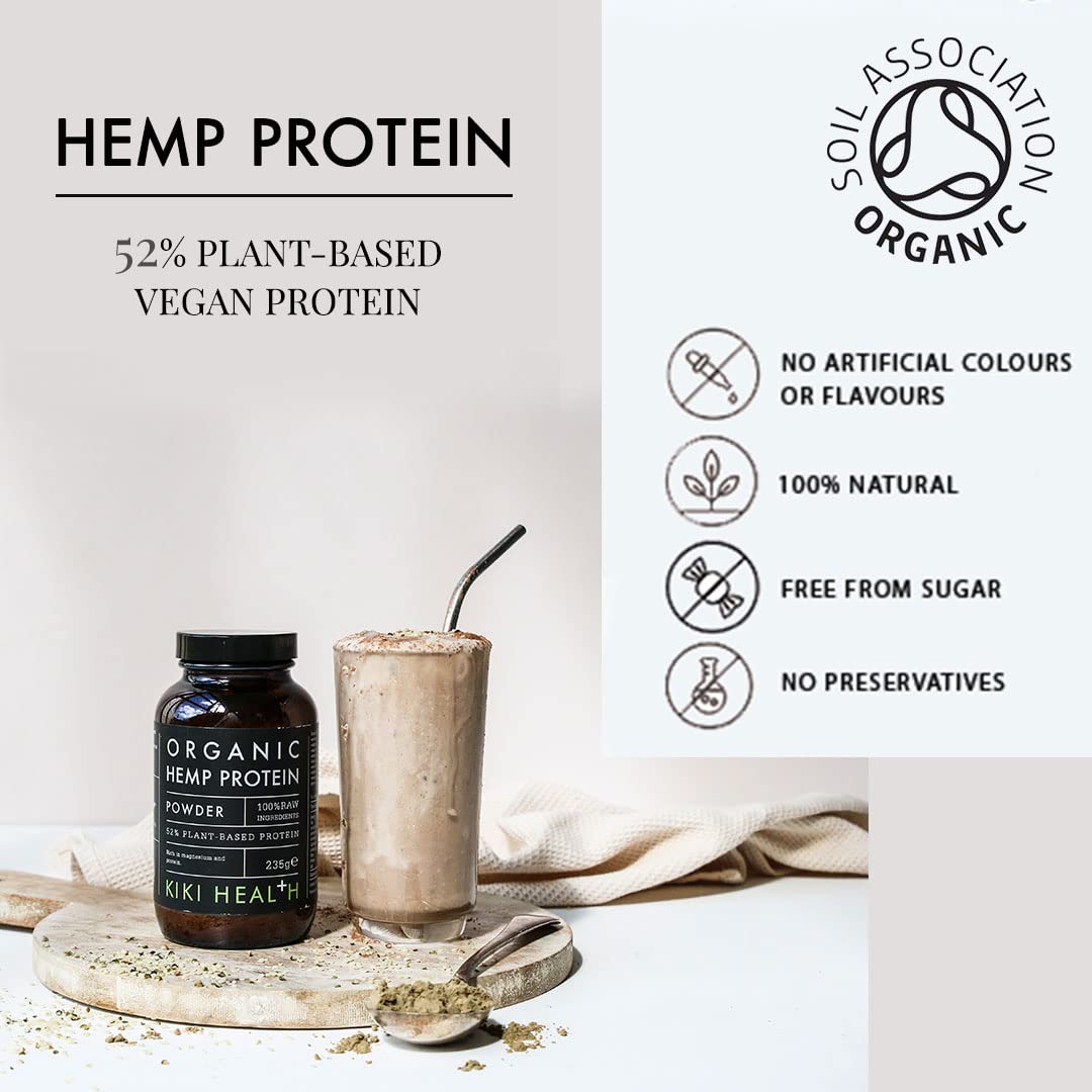 KIKI Health - Organic Hemp Protein - Plant-Based Protein Powder - Rich in Magnesium and Omega 3 KIKI HEALTH buy supplements canada