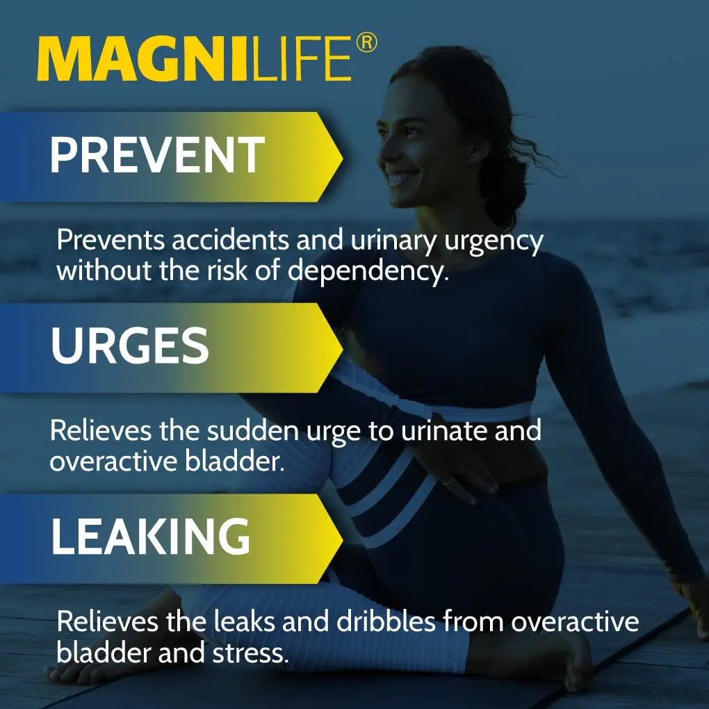 MagniLife Bladder Relief Tablets (125 Ct), Fast-Dissolving Homeopathic Support for Overactive Bladder, Leaks from Sneezing, Coughing or Movement, Daily Use Formula Safe for Men & Women MagniLife buy supplements canada