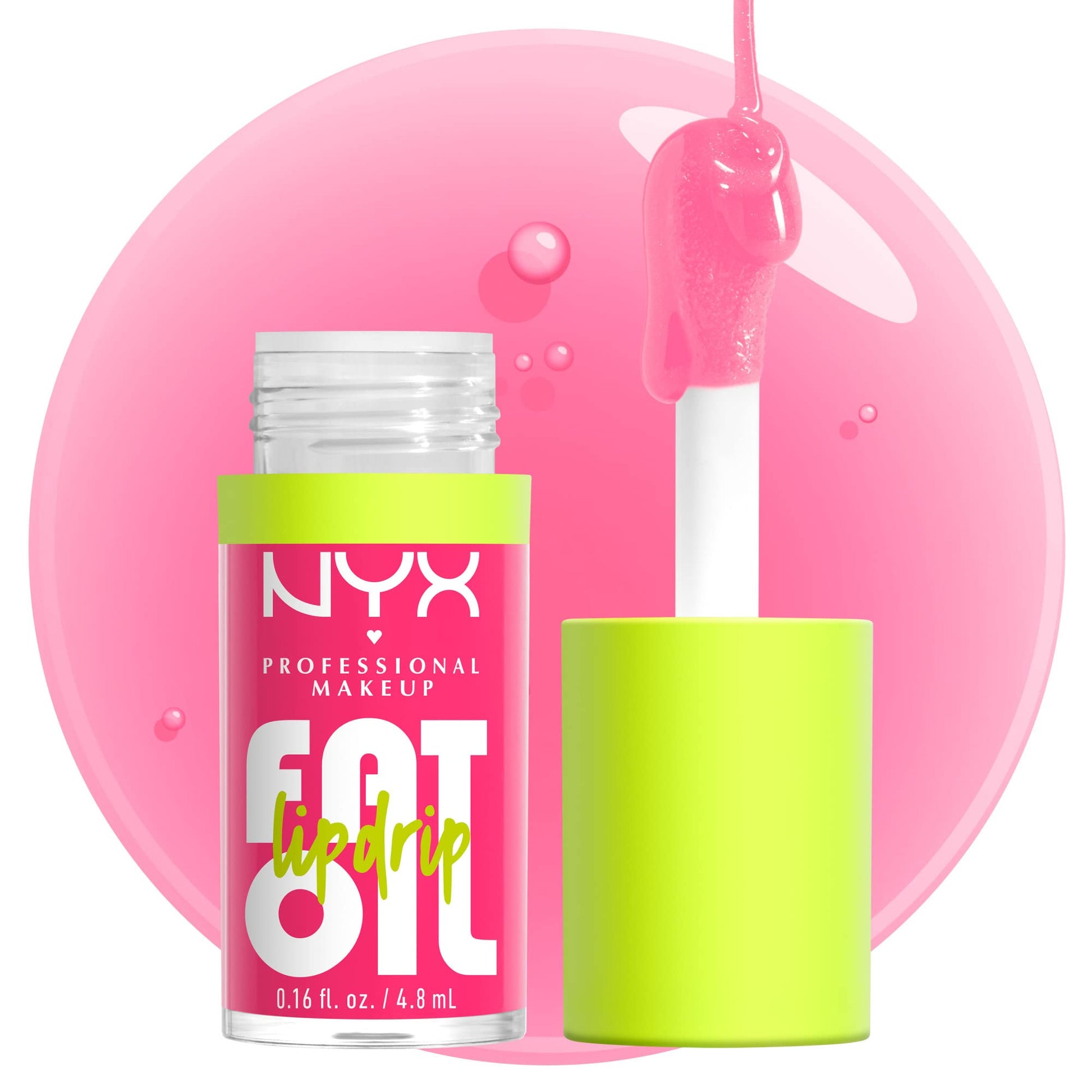 NYX PROFESSIONAL MAKEUP Fat Oil Lip Drip, Moisturizing Lip Oil Gloss, Vegan Tinted Formula, Up to 12 HR Hydration - Missed Call (Sheer Pink) NYX PROFESSIONAL MAKEUP buy supplements canada