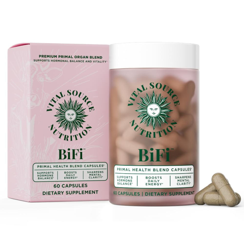 Vital Source Nutrition - BiFi Capsules - Premium Primal Organ Blend - Supports Hormone Health, Energy, Stamina & Clarity - Daily Vitality - Ancestral Supplements for Women - No Artificial Ingredients Vital Source Nutrition buy supplements canada