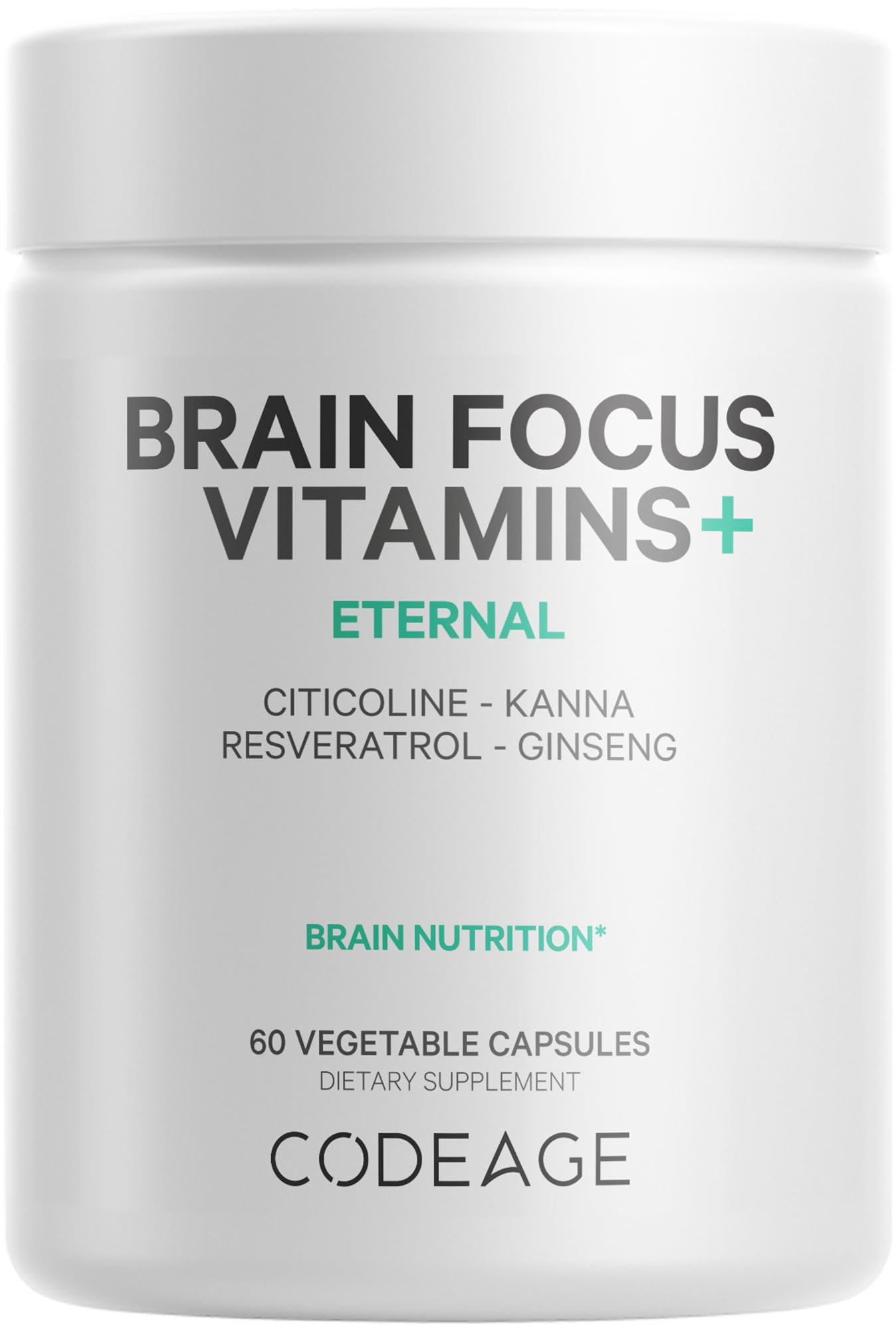 Codeage Brain Focus Vitamins+ Nootropic Supplement with Citicoline as Cognizin, Panax Ginseng, Resveratrol, Gotu Kola, Vitamin B12 Methylcobalamin - Liposomal Delivery - Non-GMO - 60 Capsules Codeage buy supplements canada