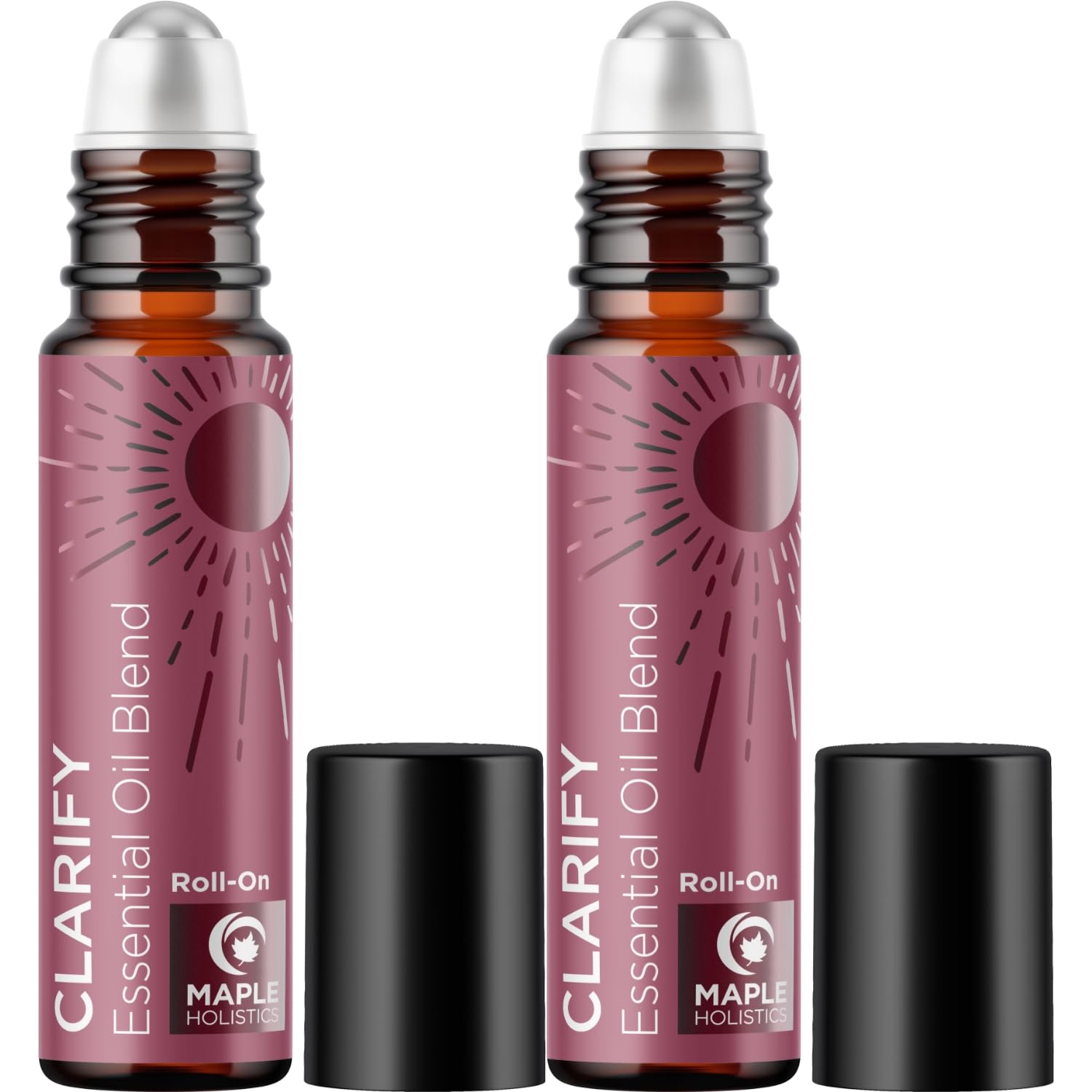 Headache Essential Oil Roll On - Clarify Essential Oil Blend Headache Roll On with Aromatherapy Oils Maple Holistics buy supplements canada