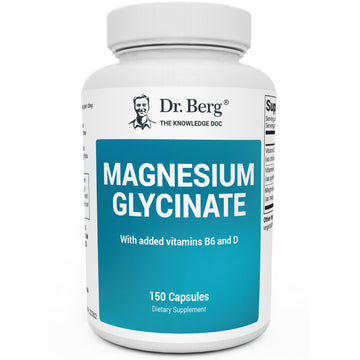 Dr. Berg's Magnesium Glycinate 400mg - Fully Chelated Veg Capsules for Stress Dr. Berg Nutritionals buy supplements canada
