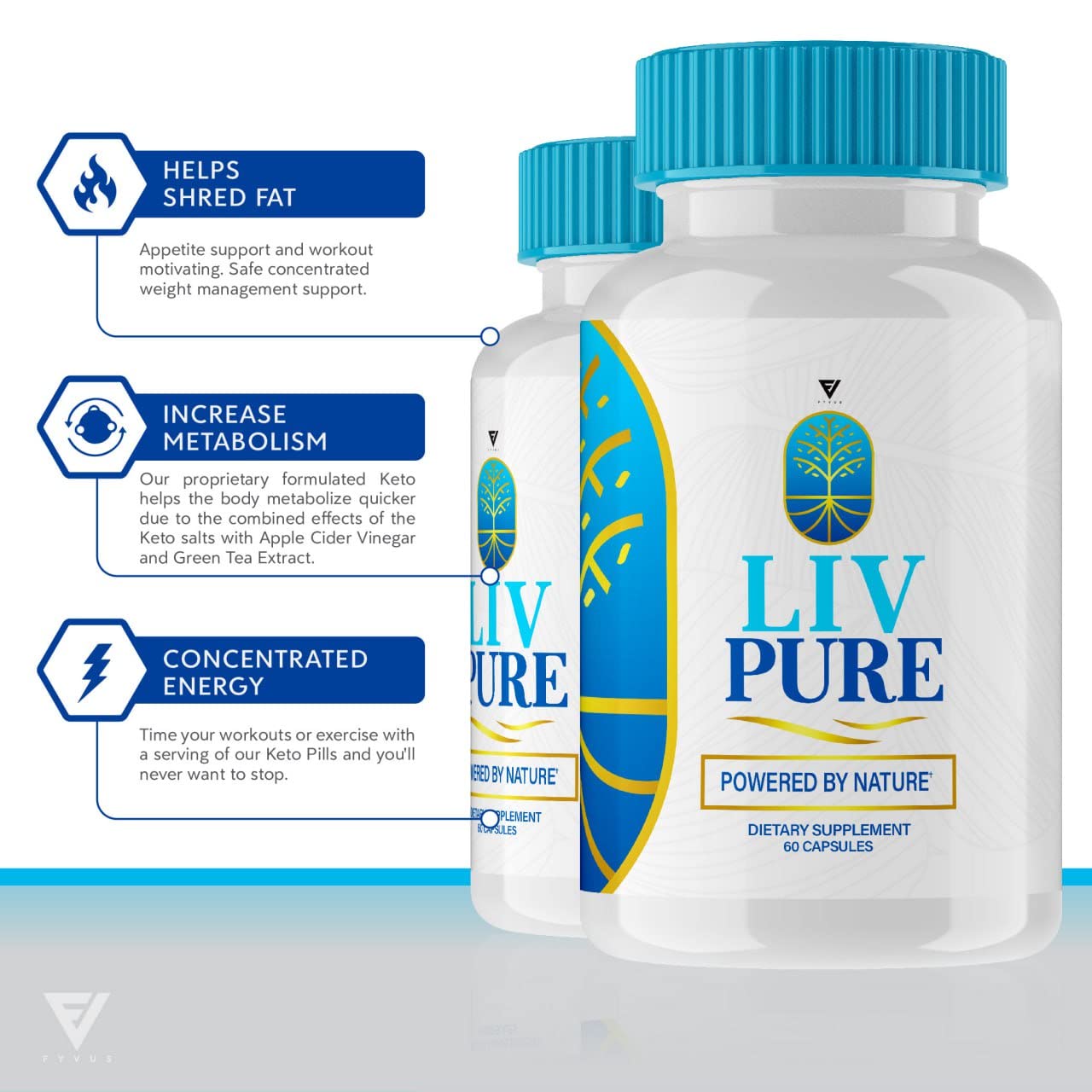 (3 Pack) Liv Pure Pills, Livpure Liver Detox Cleanse Management Capsules Advanced Formula Supplement Fyvus buy supplements canada