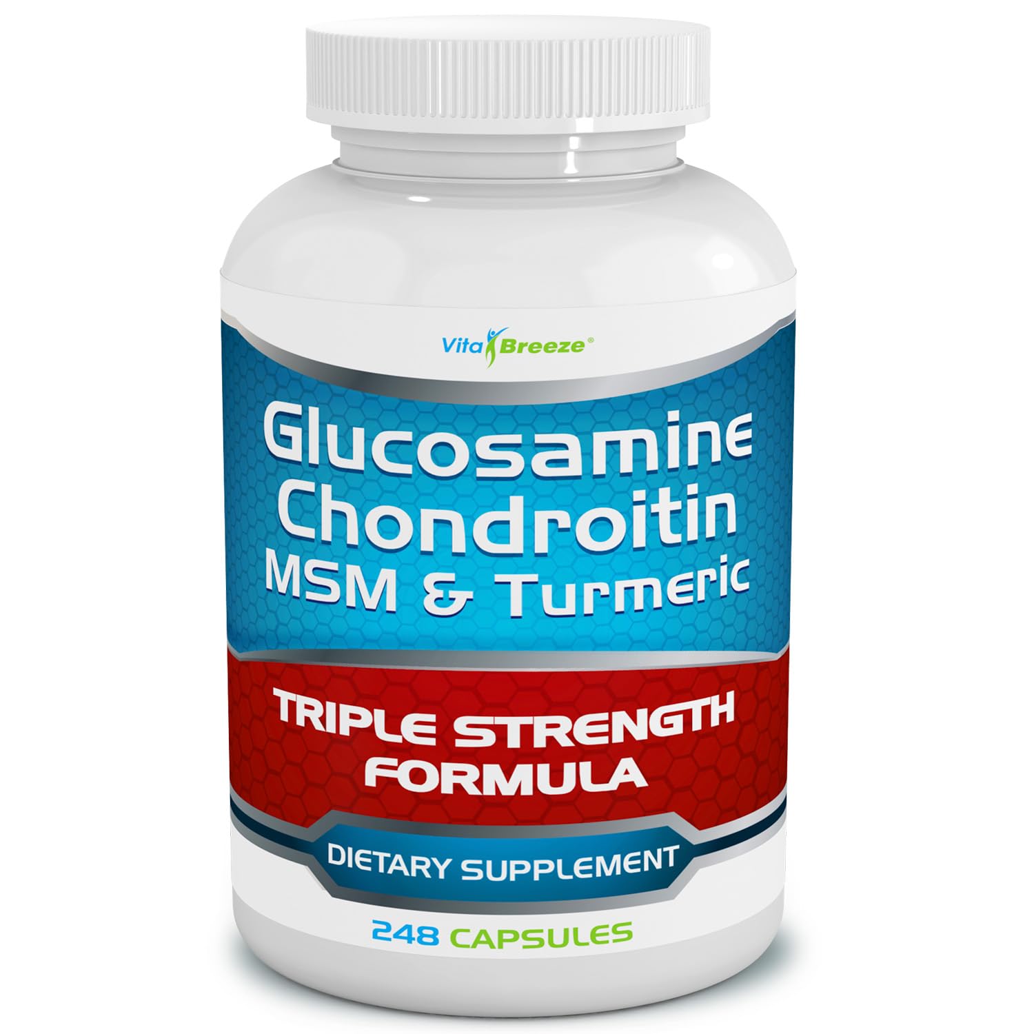 VitaBreeze Glucosamine Chondroitin, MSM & Turmeric Dietary Supplement - 248 Capsules VitaBreeze buy supplements canada
